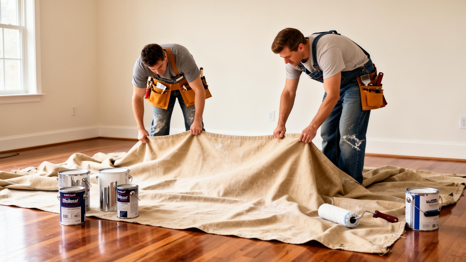 Drop cloths, tarps & surface protection.